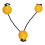 Musical Sand Shaker Egg Shaker Yellow 2pcs 8