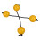 Musical Sand Shaker Egg Shaker Yellow 2pcs 7
