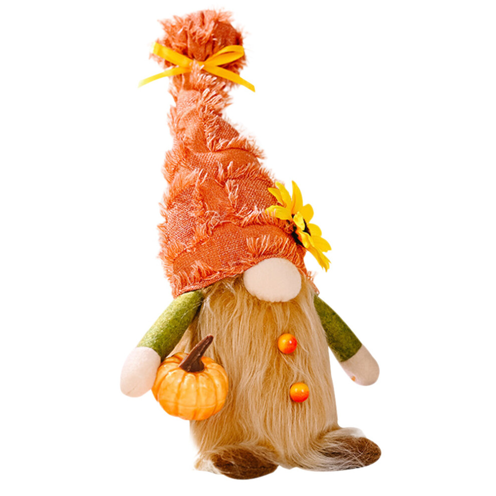 4pcs Fall Gnome Dolls Holding Pumpkins Thanksgiving Decor-image-OPC-PMCHCGP-NEW