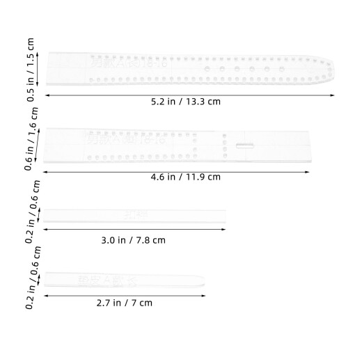 Acrylic Strap Template Male Braclette Making Kit Large Craft Table 1