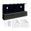 Durable Transparency Boomerangs Display Shelf Wall-Black 1