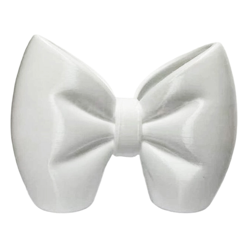 White Lovely Bowknot Toothbrush Toothpaste Holder Ideal For