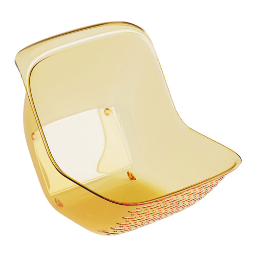 Panier à passoire de haute qualité, lavable au-Jaune
