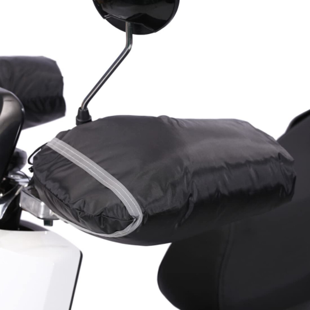 Motorcycle Grip Handlebar Muff Windproof Waterproof Winter Warm Thick Muffs Gloves For Motorcycle And Scooter Black 9354506450458