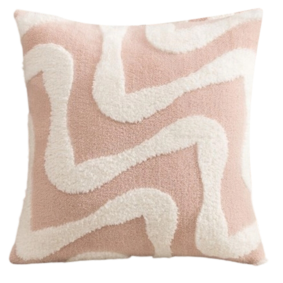 Snow Velvets Cushion Cover Quick Drying Living Room-Pink-image-OPC-PMCHF75-NEW