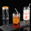2 sets milk drinking cups with straws, multipurpose glass water cups 4