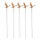 5 Unidades Acero Inoxidable Forma Greylag Para 10