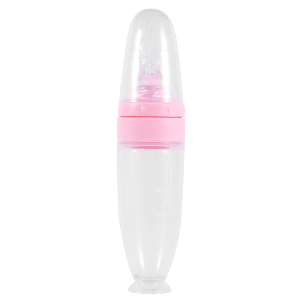 3Pcs Silicone Squeezing Feeding Bottles For Baby Inoomp