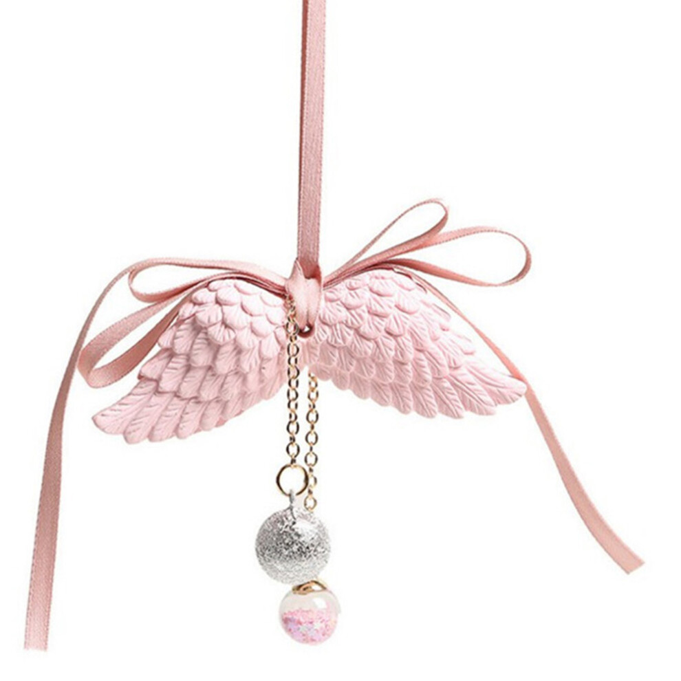 Car Rearview Mirror Pendant Angel Wing Air Freshener Vanilla 3013429893358