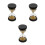 3pcs 30 Seconds Gold Beads Hourglass Timer Toy 6