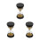 3pcs 30 Seconds Gold Beads Hourglass Timer Toy 4