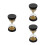 3pcs 30 Seconds Gold Beads Hourglass Timer Toy 3