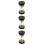 3pcs 30 Seconds Gold Beads Hourglass Timer Toy 5