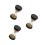 3pcs 30 Seconds Gold Beads Hourglass Timer Toy 7