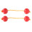2pcs African Rhythm Shaker Balls Percussion Instrument 11
