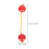 2pcs African Rhythm Shaker Balls Percussion Instrument 3