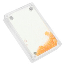 Orange Acrylic Photocard Holder Magnetic Display Stand for Photos