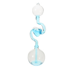 heart shaped glass liquid motion timer - artistic desktop decoration