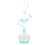 heart shaped glass liquid motion timer - artistic desktop decoration 10