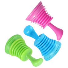 3 pcs practical sink plunger kitchen suction stick sewer pipe cleaner