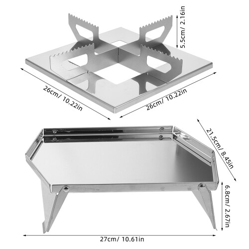 Set Portatile A Carbone Con Graticola In Pieghevole 1