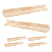6 Pezzi Portatessere In Legno , 19 cm