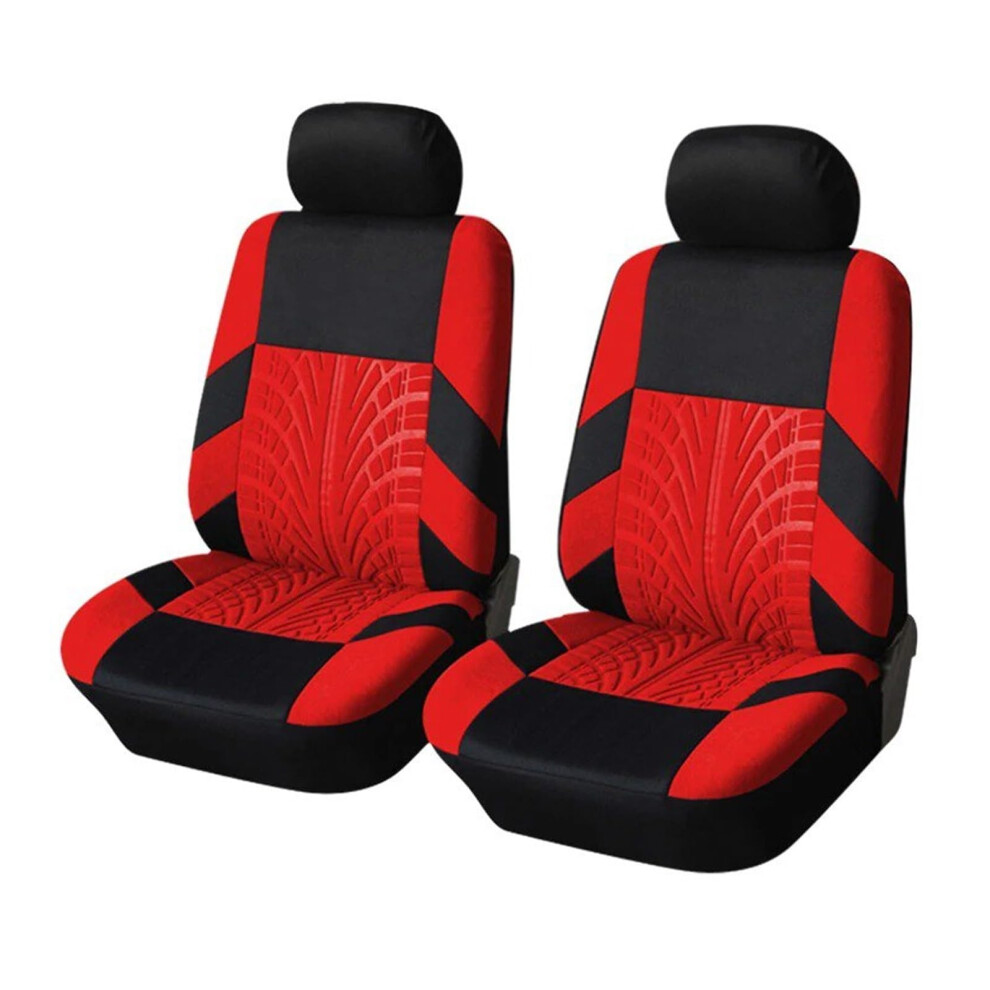 Car Seat Cushions Universal Fit For Most Cars Car Seat Covers Full Set Tire Track Detail Two Piece Red 9016109555670