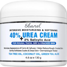 Ebanel Urea 40% Salicylic 2% Foot Cream for Dry Cracked Feet, Heels, Knees, Elbows, Hands Repair, Callus Remover - 130g