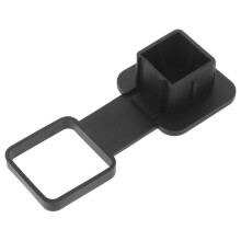 Trailer Hitch Cover 2-Inch Receiver Replacement Tow Protector Cap ABS Plastic Black Car Trailer Compatibility