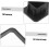 Trailer Hitch Cover 2-Inch Receiver Replacement Tow Protector Cap ABS Plastic Black Car Trailer Compatibility 3