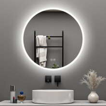 700mm Bathroom Round LED Mirror with Anti-fog