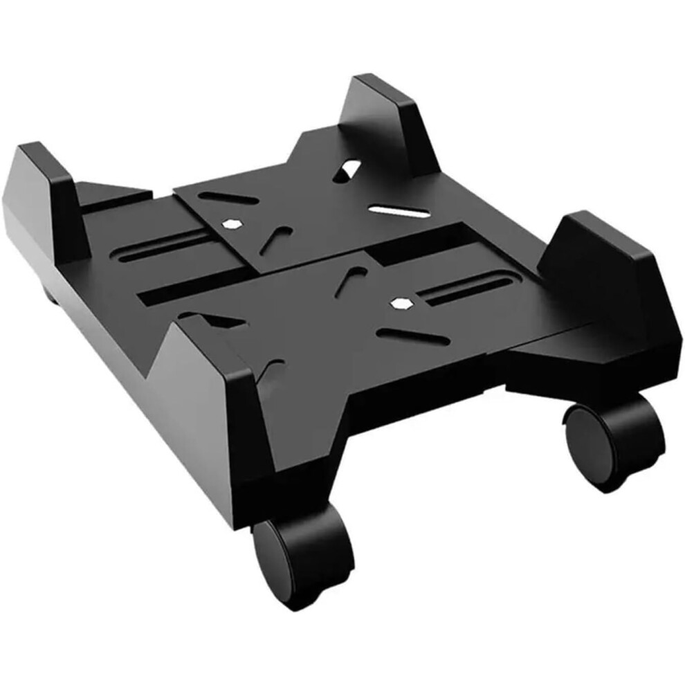 Rolling Stand Computer Cart With Cpu Holder, Mobile Cpu Stand, Under Desk Bracket, Pc Mainframe Rack With Caster Wheels 9084446538441