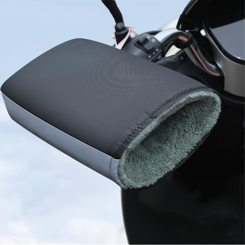 Motorcycle Gloves Winter Waterproof Handlebar Muffs Men Women Reflective Strip Heated Grips For Cold Weather Riding 9016109555878