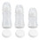 3-teiliges Babyflaschen-Set, PP-Silikon, weich, 1