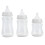 3-teiliges Babyflaschen-Set, PP-Silikon, weich, 4