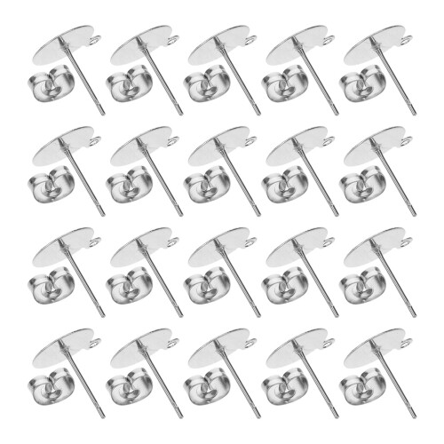 300 Perline Rotonde Piatte Con Chiusura Per A