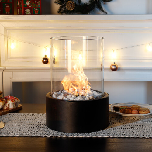 Fire Bowl Pot Tabletop Fireplace Bio Ethanol