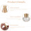 4 Pezzi Atomizzatore Ricaricabile in Cristallo 10 Ml 10