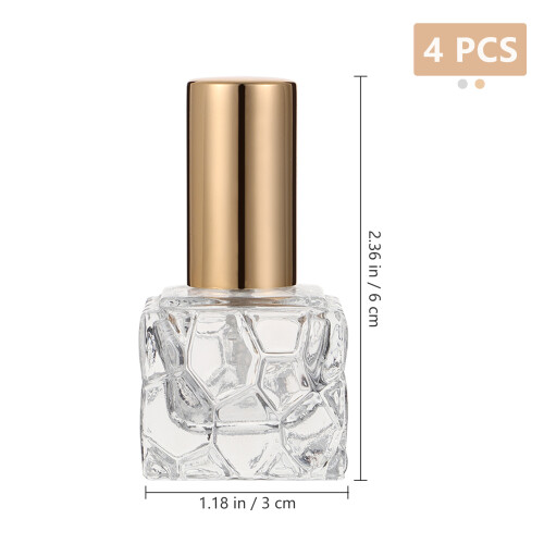 4 Pezzi Atomizzatore Ricaricabile in Cristallo 10 Ml 1