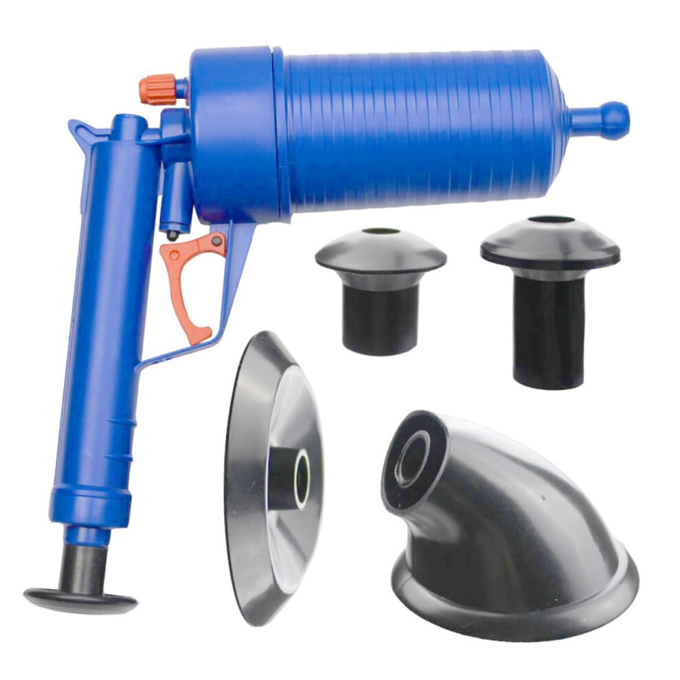 High Pressure Air Plunger Drain Cleaner With Suction Cups For Toilet Sink Kitchen Bathroom Unblocking Blockages Fast 9393856518739