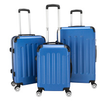 3Pcs Carry-on Hand Luggage Suitcase 4 Spinner Wheels Trolley Case