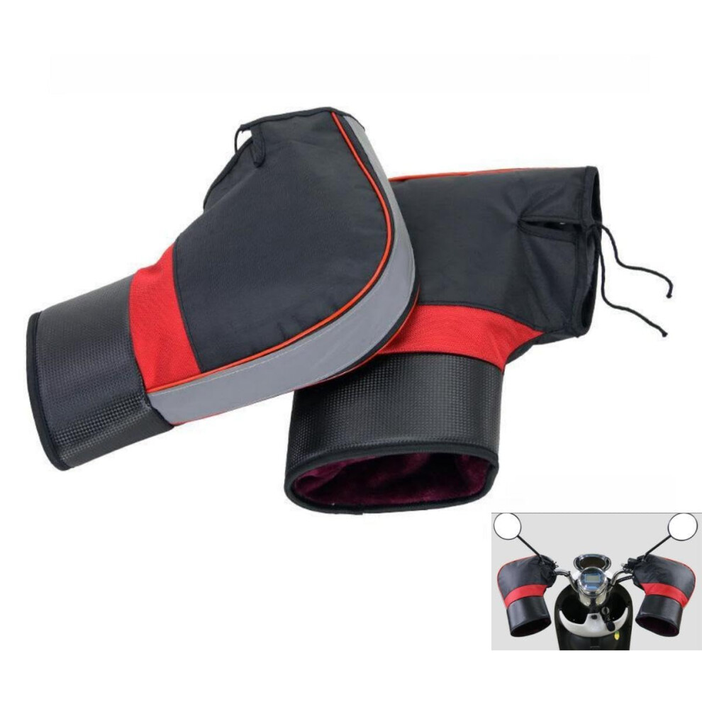 Motorcycle Handlebar Muffs Windproof Winter Warm Gloves Universal Fit For Motorcycles And Scooters 9393856518845