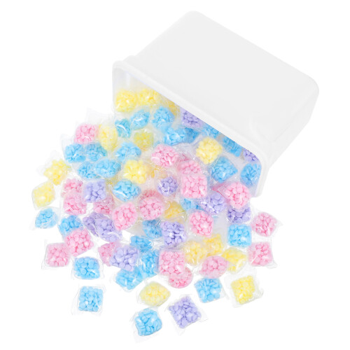 100 pièces capsules adoucissantes parfumées pour linge