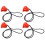 2Sets Plastic Clips Baby Buggy Dekbedklemmen Ontwerp 4