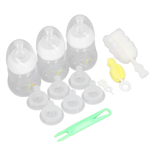Babyflaschen-Set mit breiter Öffnung, langsamer 1