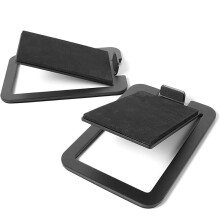 Desktop Speaker Stands For Compact Speakers, 16-Degree Tilted Tabletop Stand, Damping Foam Pads, 2-Pack