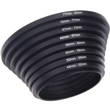49mm-82mm Lens Ring 8-Piece Stepping Ring Set For 49-52mm To 77-82mm Camera Lenses Set-1