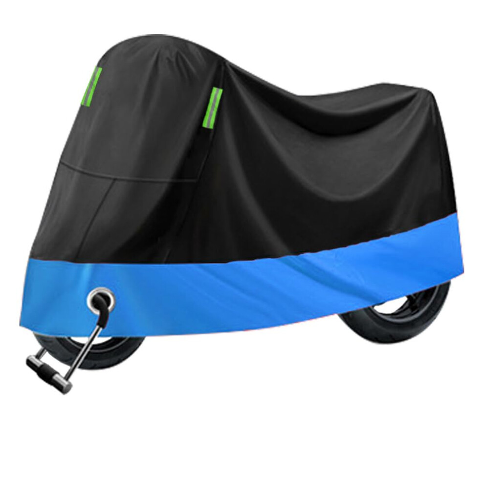 Motorbike Cover For Ducati Multistrada 1200 2013, 190T Waterproof Uv Dustproof Cover With Reflective Strips Blue 9354506451899