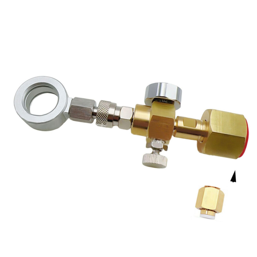 Co2 Inflation Connector Brass European Thread Bottle Refill Adapter For Co2 Beverage Bottles 9393856519415