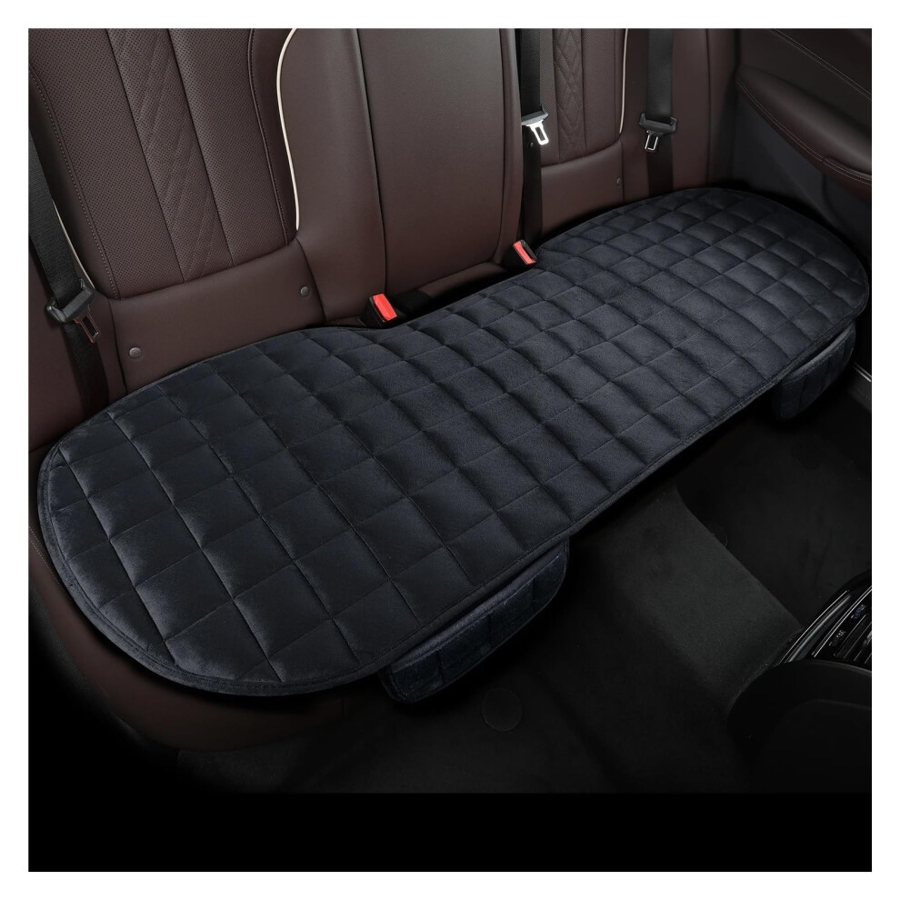 Seat Covers For Car Autumn Winter Universal Car Cushion With Storage Bag Plaid Embroidered No Backrest Black 9016109556561